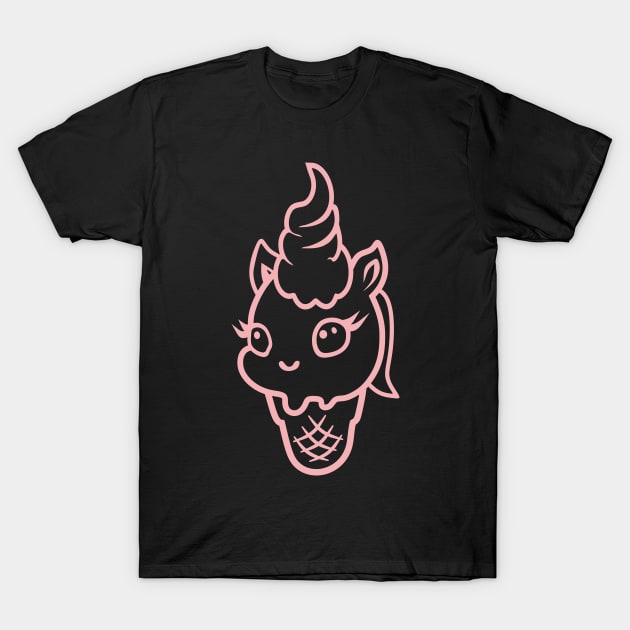 Ice Cream Unicorn T-Shirt by aceofspace